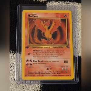 MOLTRES - 27/62 - 1st Edition Fossil - Rare - Pokemon Card